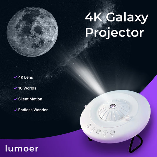 Lumoer™ StarVoyager – Premium Galaxy Projector | 10 Worlds Included